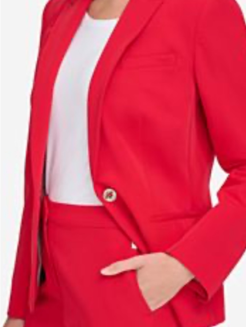 New never worn size 16 Tommy Hilfiger Red Tailored two signature Button Blazer